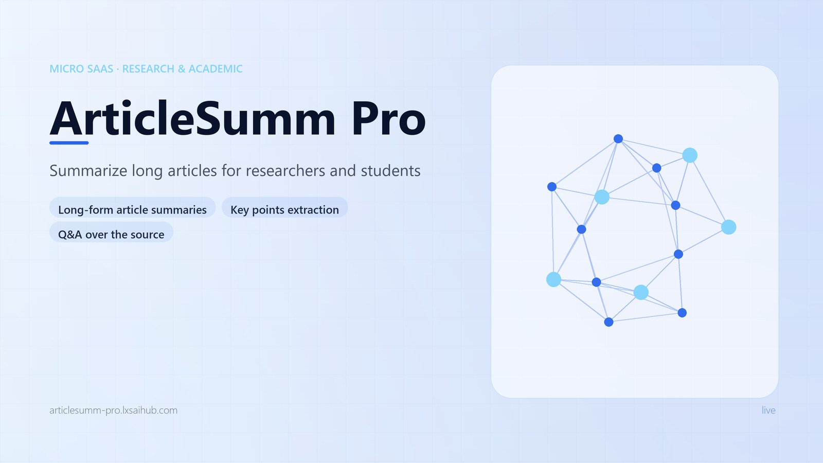 ArticleSumm Pro interface overview